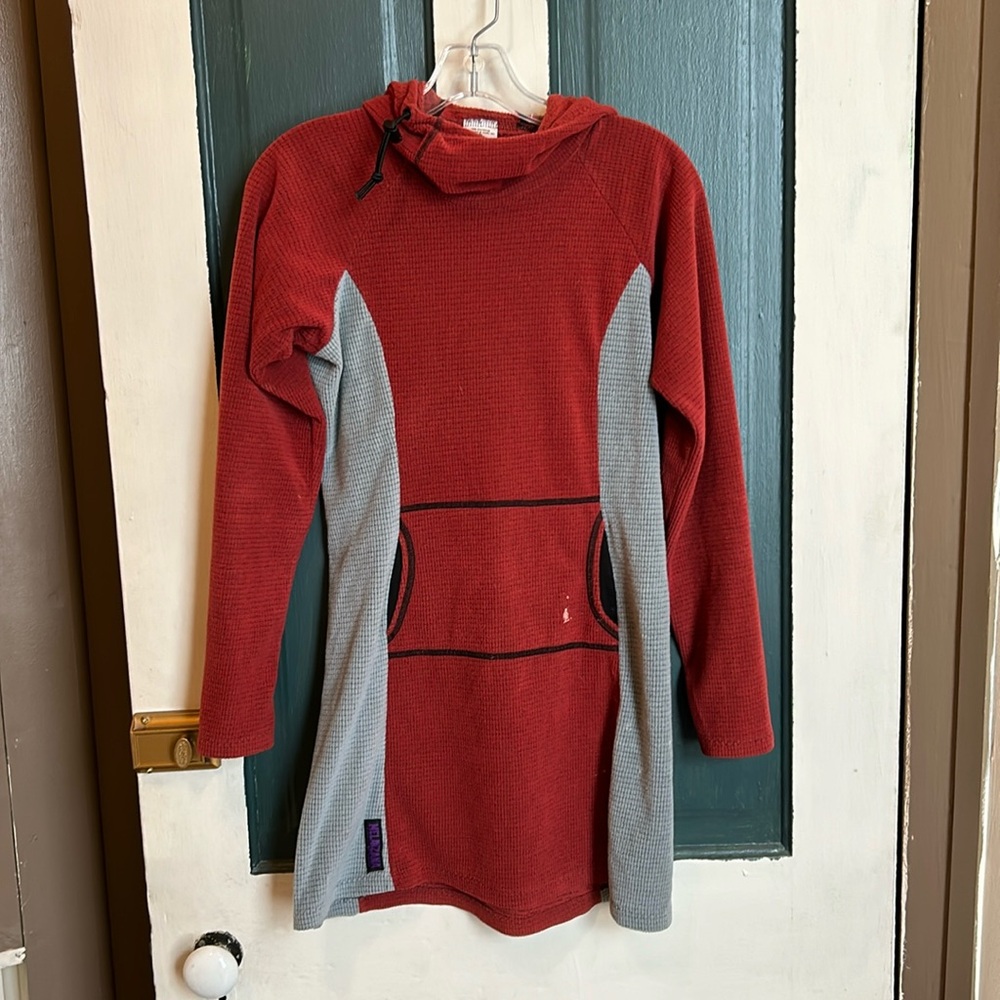 Melanzana Women’s Microgrid Hoodie Dress